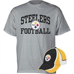 PITTSBURGH STEELERS NFL T-SHIRT & CAP S�T